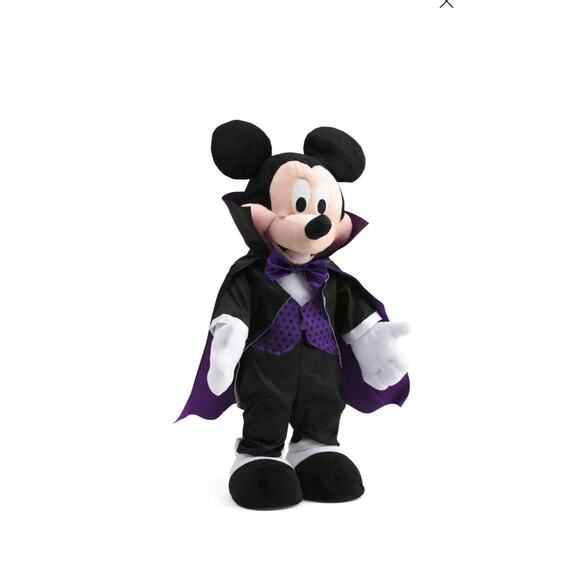 Disney Mickey Mouse Dressed As Dracula Porch Halloween Door Greeter - Picture 1 of 1